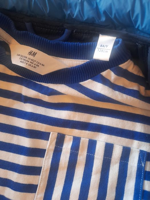 Set tricou h&m si vesta Okaidi 128 cm ,7-8 ani