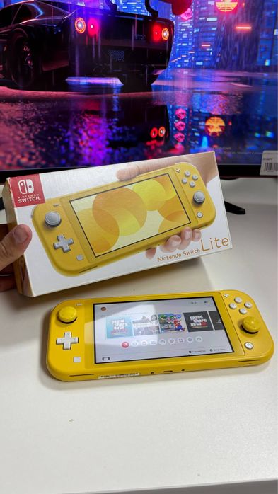 Прошитая Nintendo Switch Lite с играми, полная комплектация