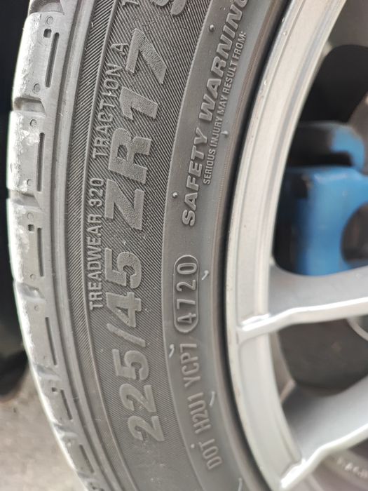 OZ ulltraleggera 17," 5х100 с гуми