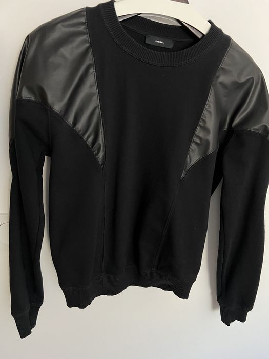 Суичър Diesel с кожен мотив