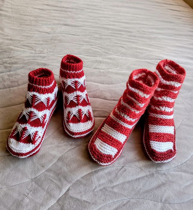 Чорапки и терлици ръчно изплетени