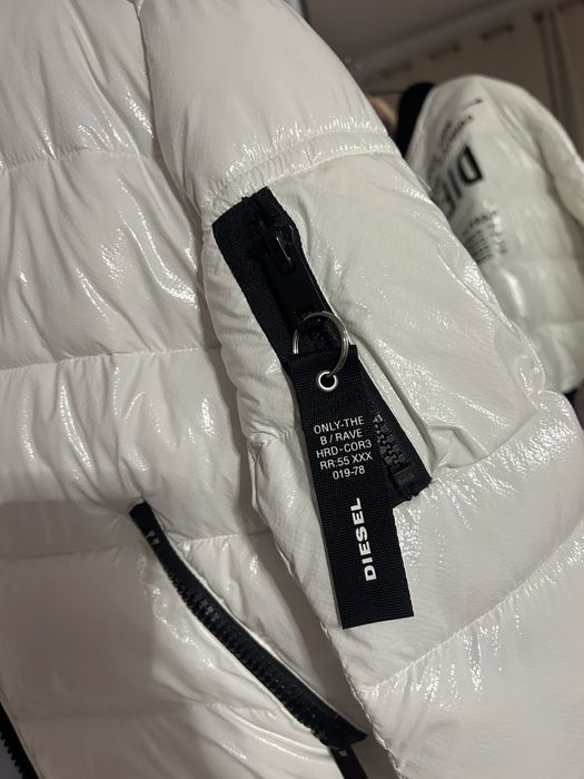 Geacă Diesel puffer albă originală -nouă
