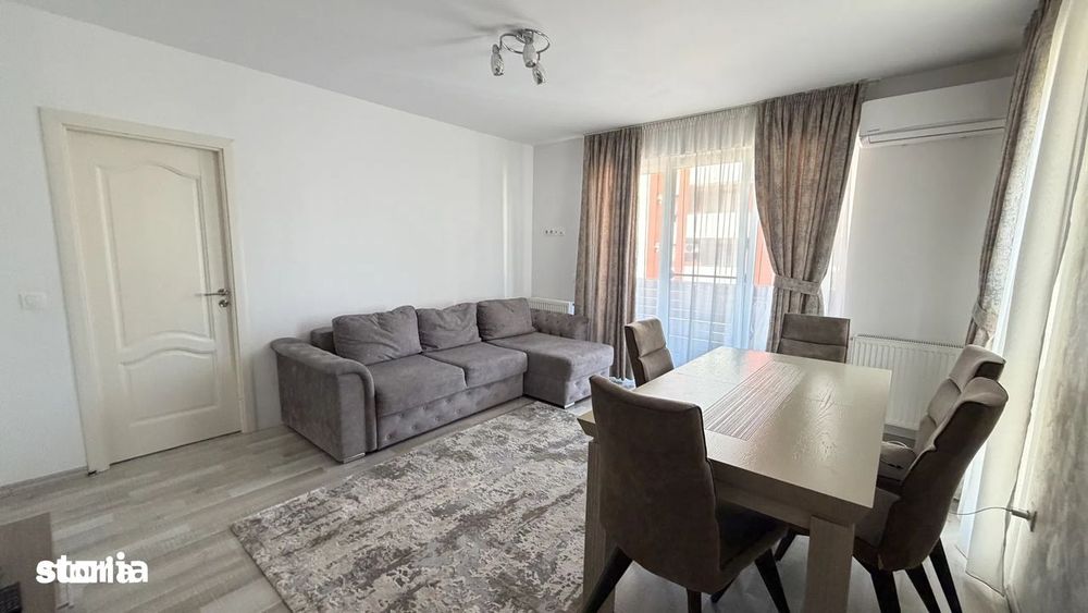 Apartament 2,5  camere, mobilat cu 2 balcoane