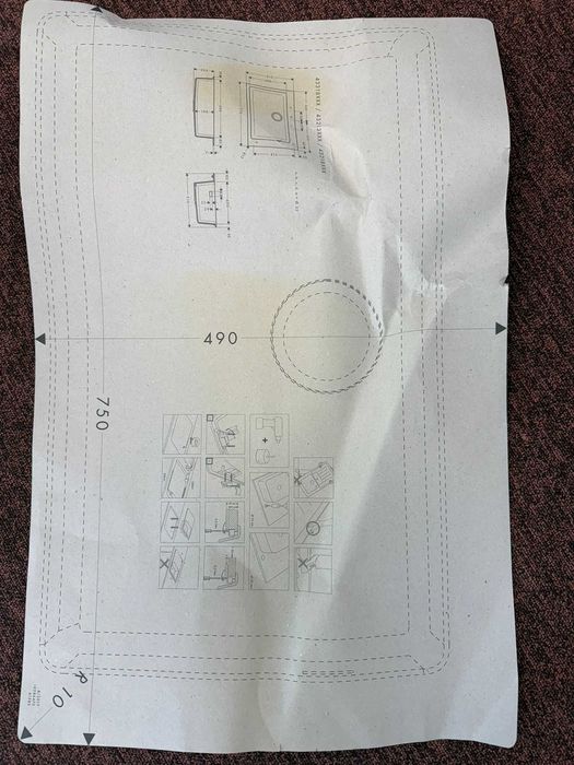 Кухненска мивка Hansgrohe HGR N100X (кварц, черна) – нова