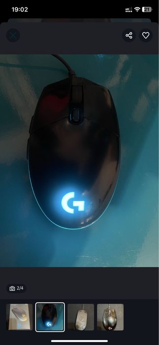 Игровая мышь Logitech оригинал
