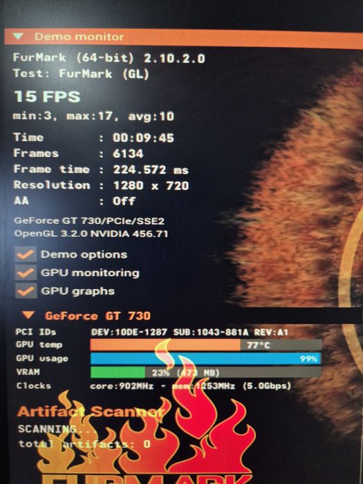 Продам ASUS GeForce GT 730 2GB GDDR5