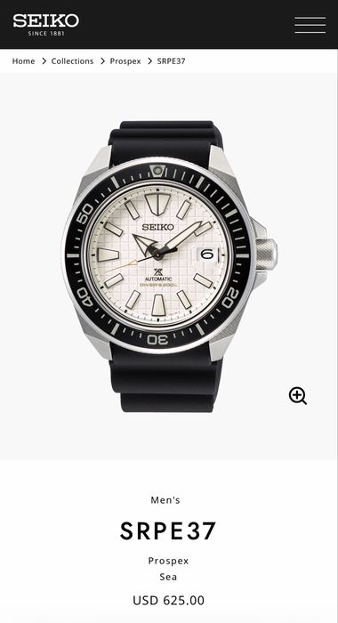 Seiko Prospex "King Samurai" SRPE37K1 - Safir & Ceramică - 2024