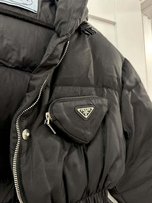 Пухавик черный prada