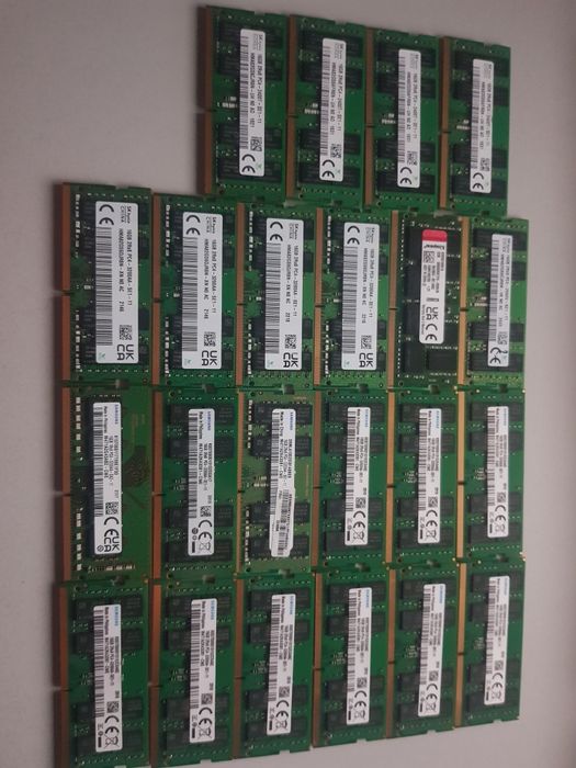 LOT 22X  16GB DDR4 LAPTOP 3200MHz(95%) Memorie Laptop 16GB DDR4 SODIMM
