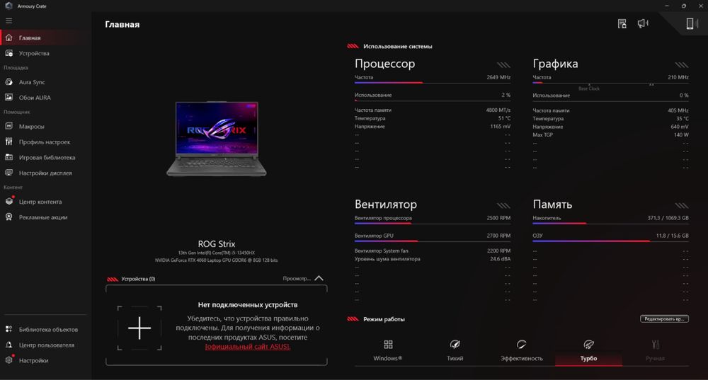 Asus strix ноутбук G614