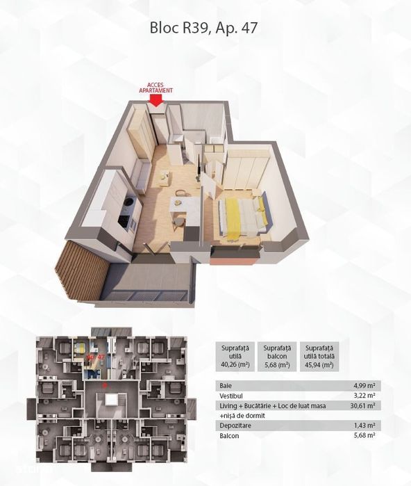 Apartament in complex rezidențial ARED