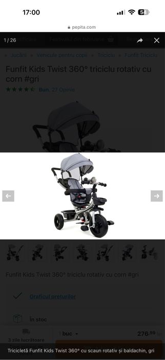 Tricicleta noua in cutie