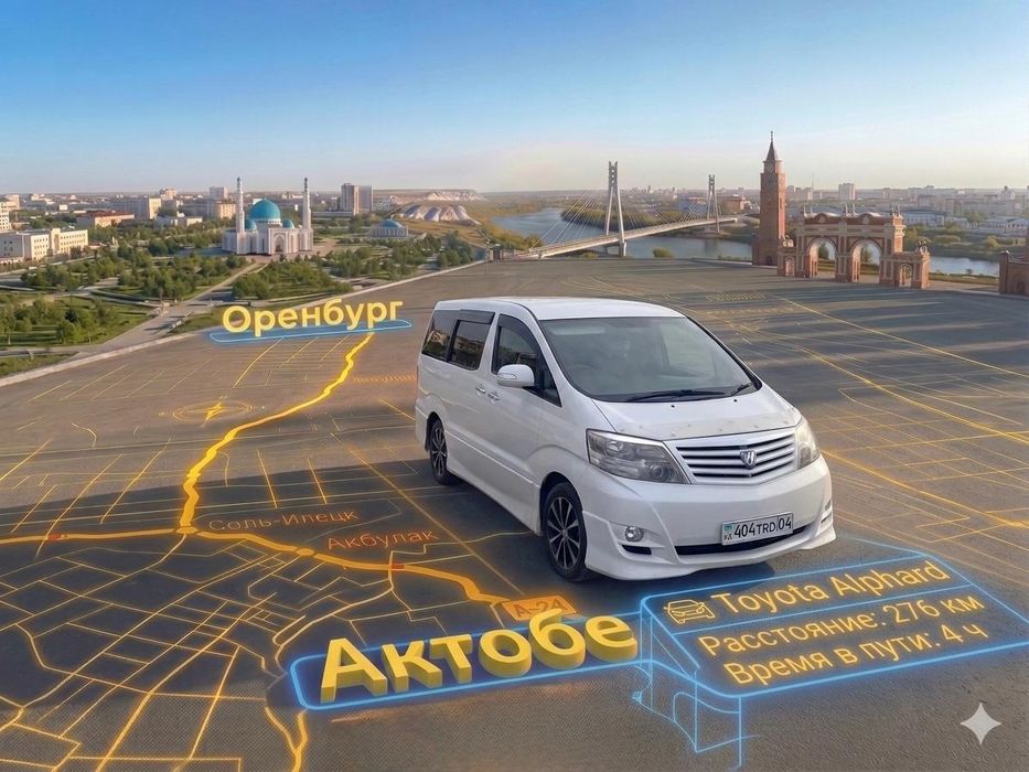 Такси Актобе Оренбург- Ақтөбе-Орск