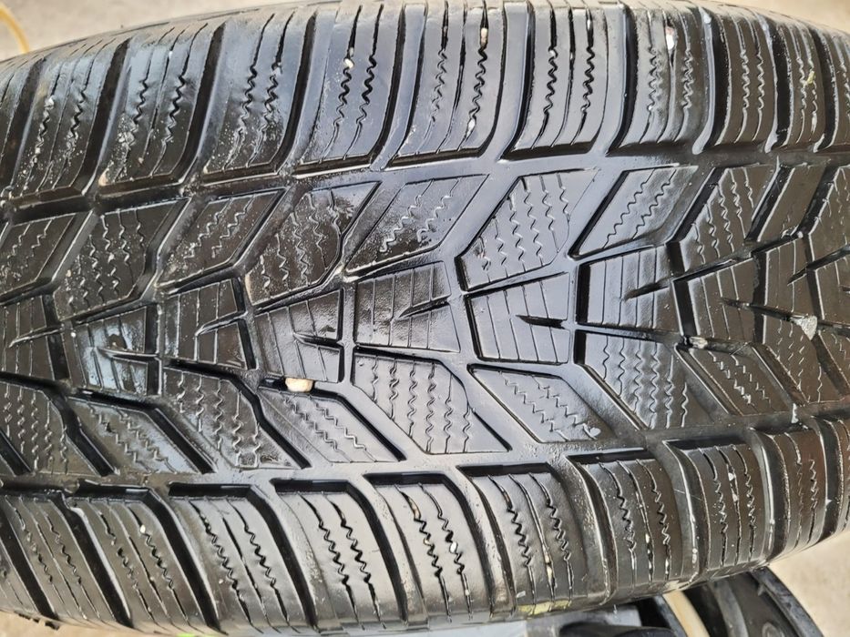 Set 4 roti iarna VW Touareg 7P 5x130 anvelope iarna Hankook 235 65 17