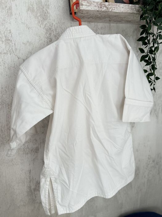 Kimono alb 6-7 ani Dechatlon