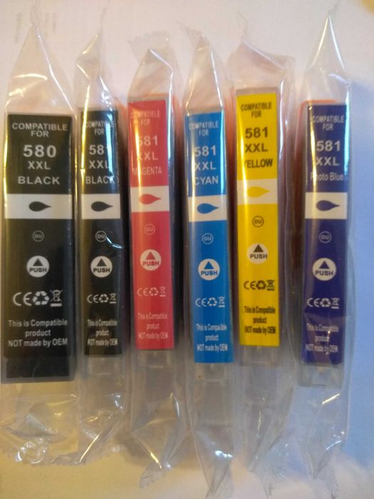 Комплект мастилници касети тонер мастило Canon TS705 PGI580 CLI581