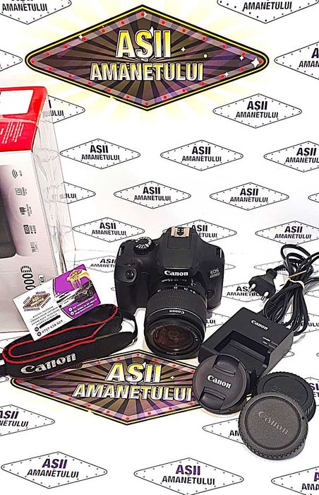 Asii Amanetului -Aparat Foto DSLR Canon EOS 4000D + Obiectiv 18-55mm