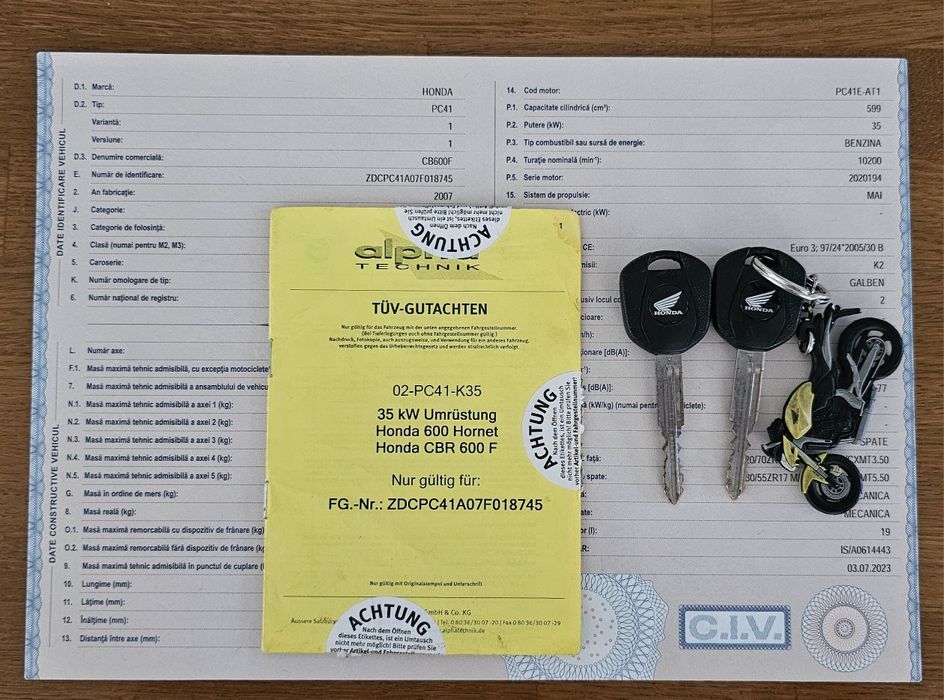 Honda Hornet PC41 limitat 35 kw