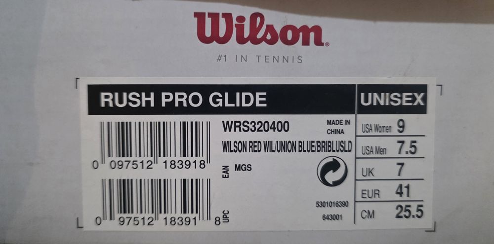 Pantofi tenis Wilson Rush Pro Glide 41