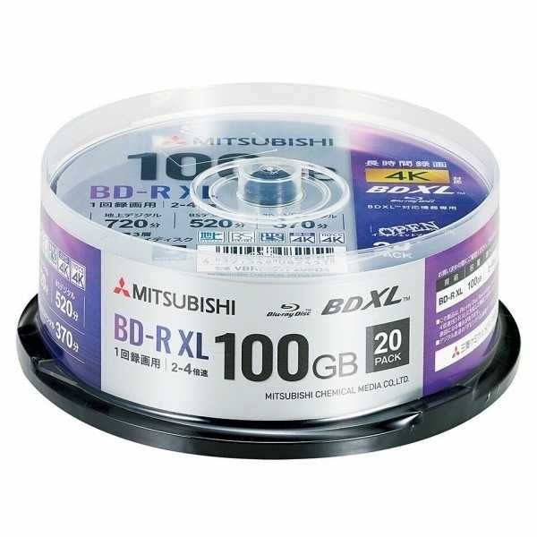 Празен Blu-ray диск на VERBATIM 50GB и 100GB за записи на филми музика