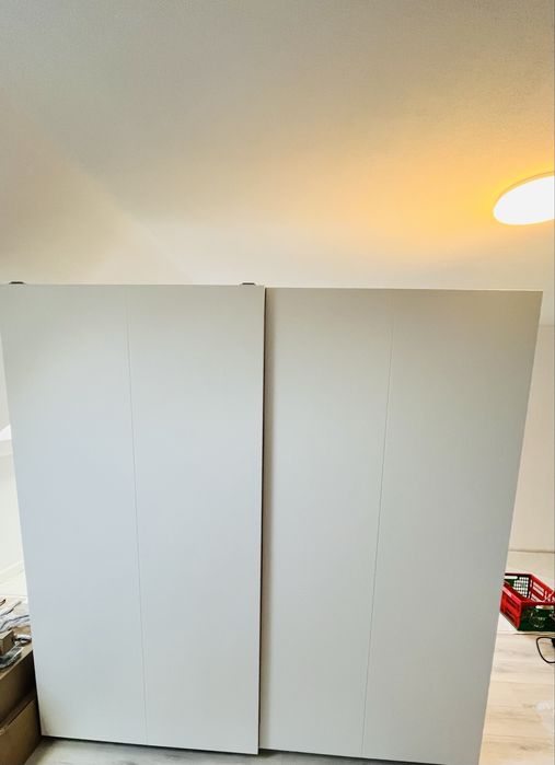 Dulap, alb/alb, 200x66x201 cm