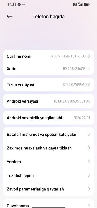 Redmi Not 15 Pro 5G