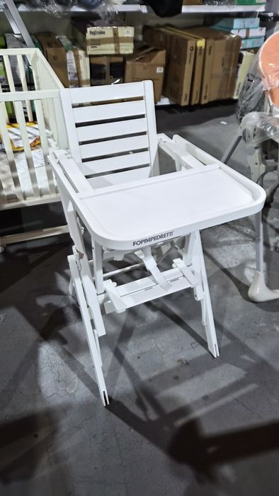 Scaun masă copil Foppapedretti lemn pliabil – nou, model premium