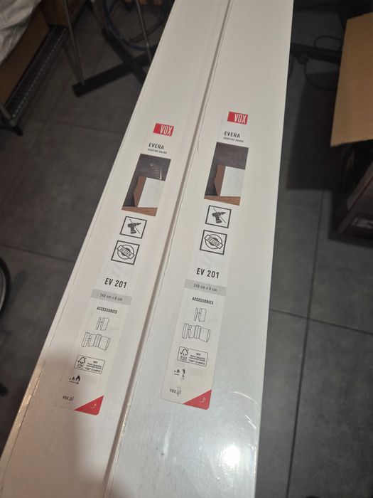 МДФ подов перваз Vox Evera 201, бял