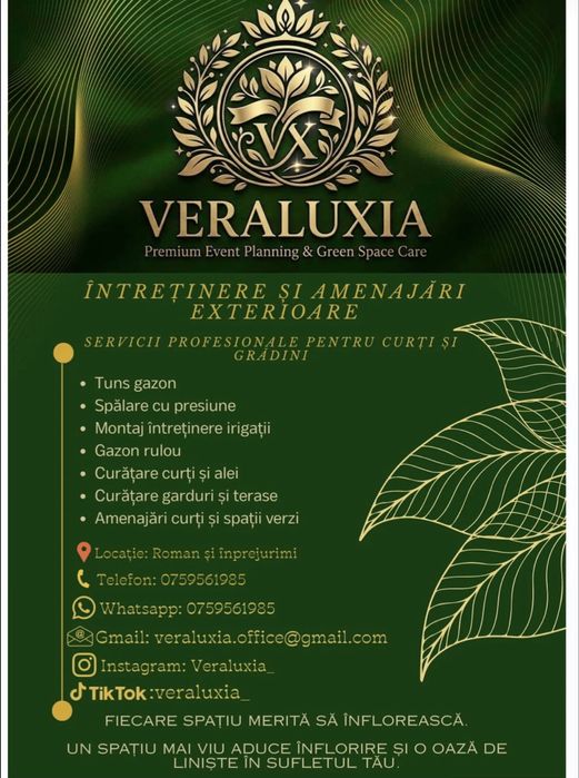 Prestan servici de intretinere peisagistica