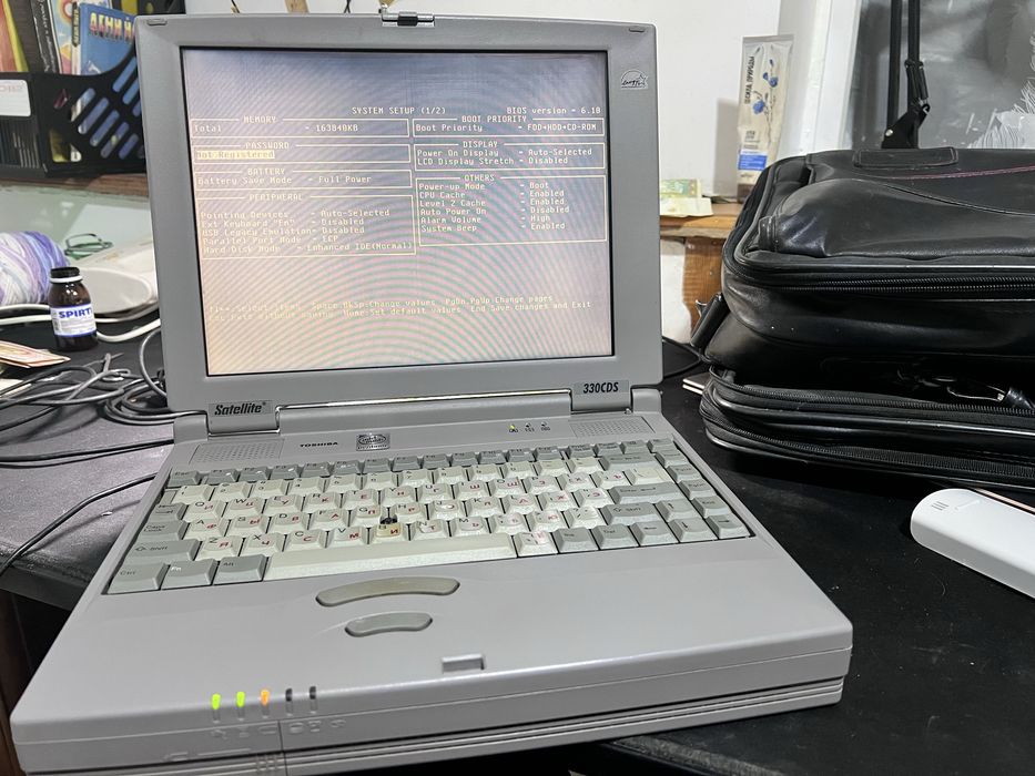 Винтажный ноктбук Toshiba cds330 ноутбук