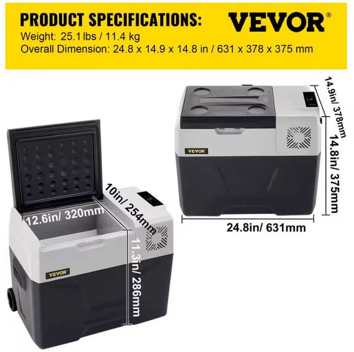 Мобилен Компресорен  Хладилник /Фризер  30 Литра