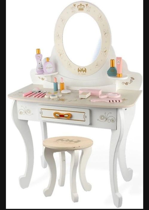 Трюмо детское деревянный белый