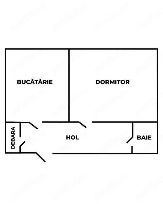 Garsonieră Decomandată | 32 MP | Parter | Burdujeni – Jean Bart