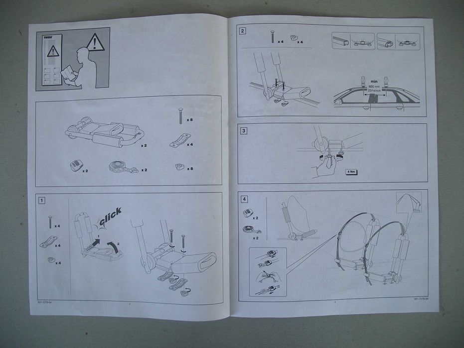 Нов багажник  THULE Hull-a-PRO 837 за лодка , кану , каяк и др.