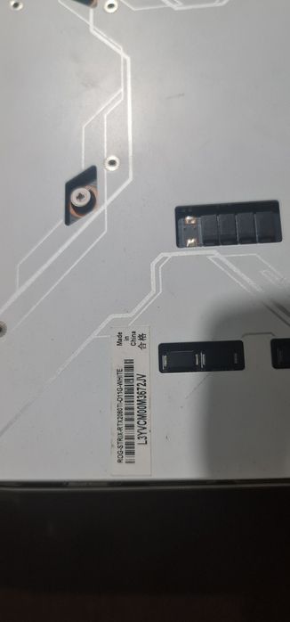 Бяла Asus strix rtx 2080ti 11gb ddr6