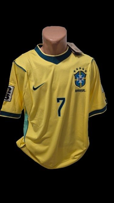 Tricou fotbal Brazilia Vini Jr cupa mondiala mărime XL