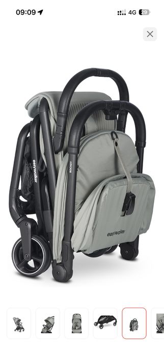 Коляска прогулочная Easywalker Rockey S, зеленый