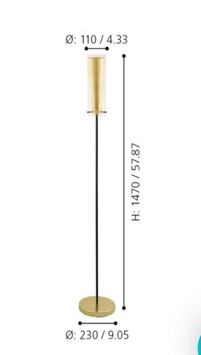 Продам 2 торшера  PINTO GOLD (Австрия)