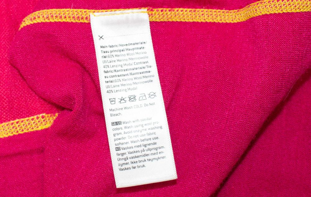 Kari Traa дамска мерино блуза розова термо бельо от мериносна вълна M