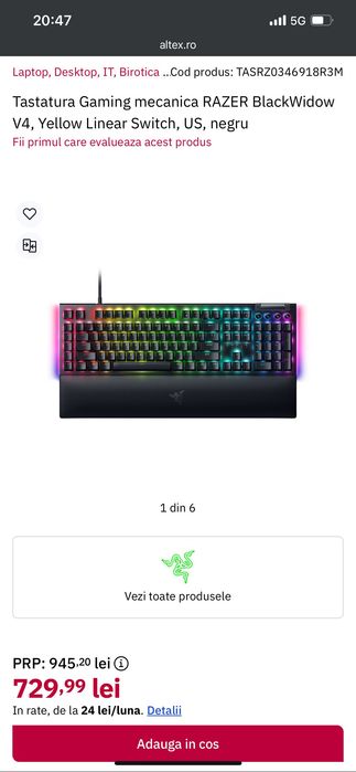 Tastatura + Mouse Razer