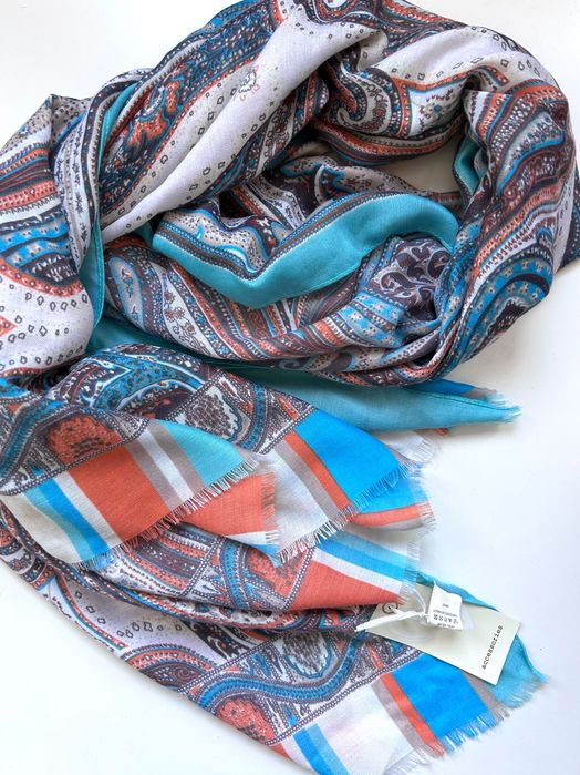 Becksondergaard шал вълна и коприна и нов цветен шал