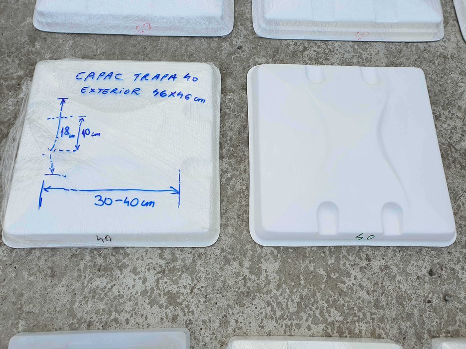 Capac de trapa rulota  dimensiunea  28 ,40 si 50  din  fibra de sticla