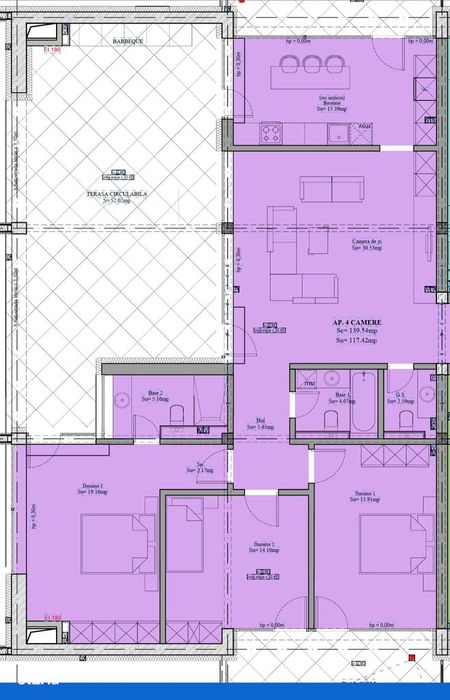 Penthouse 140 Mp-Etaj 10-Terasa 52 Mp- Sebastian