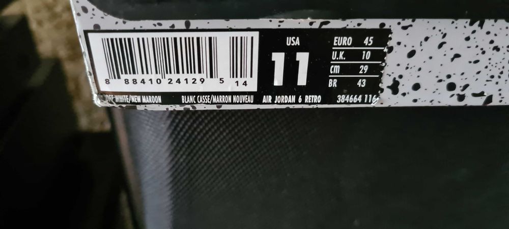 Air Jordan Retro 6-marime 45-NOI