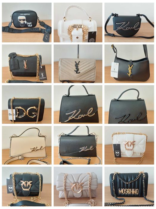 Дамска чанта луксозна pinko,karl lagerfeld,ysl