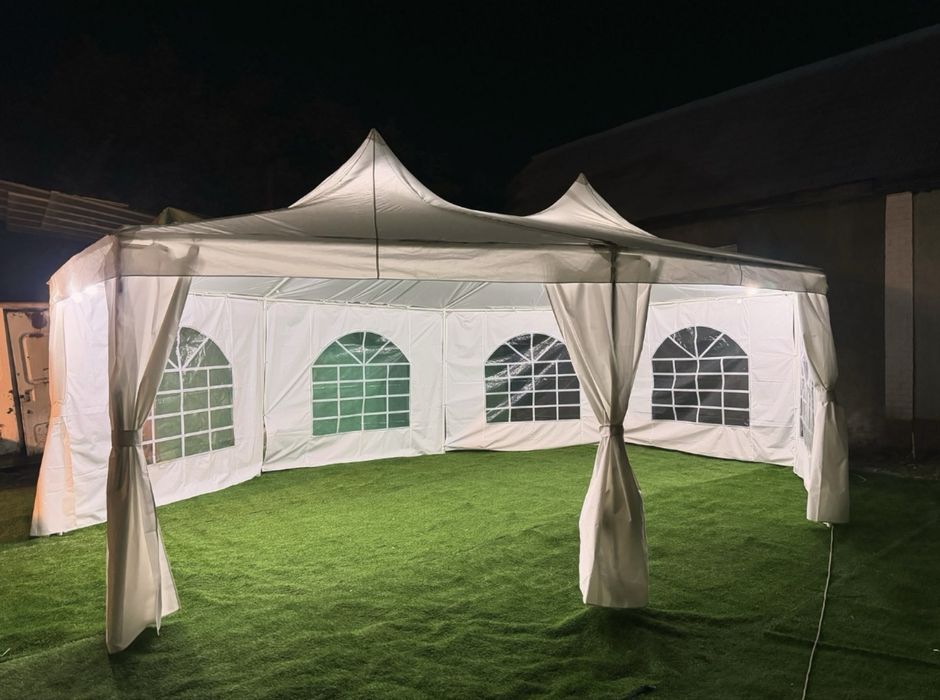 Аренда шатра посуды стол стульев