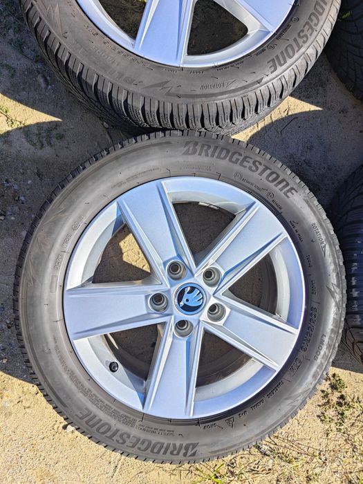 Jante Originale din Aluminiu de Skoda Octavia 2, 3 de IARNĂ M+S pe 16"
