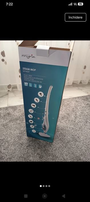 Mop cu aburi Myria nou încă în garantie