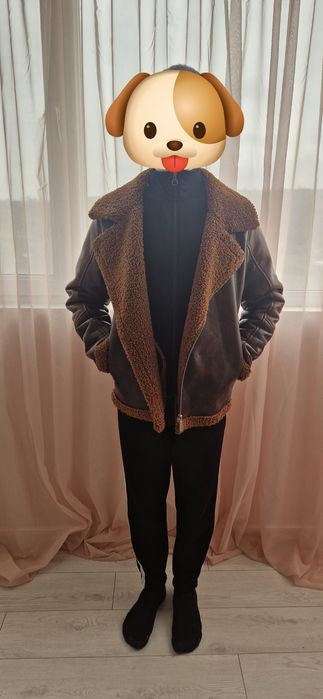 Мъжко кожено яке Zara