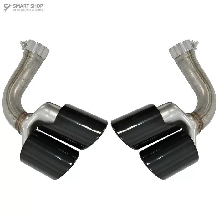 Ornamente Evacuare compatibil cu Porsche Cayenne 9Y0 SUV 3.0 (2018-up) Negru